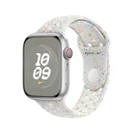 Pasek sportowy Nike Apple Watch Sport Band Regular MUV13ZM/A - 45 mm, M|L, Czysta platyna