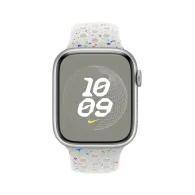 Pasek sportowy Nike Apple Watch Sport Band Regular MUV13ZM/A - 45 mm, M|L, Czysta platyna