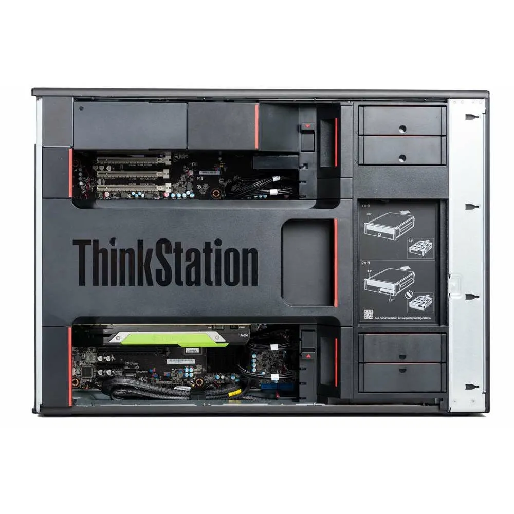 Stacja robocza Lenovo ThinkStation P920 30BC000RPB - 2x Xeon Scalable 4110/RAM 32GB/SSD 512GB/DVD/Windows 10 Pro/3 lata On-Site - zdjęcie