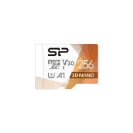 Karta pamięci Silicon Power microSDXC Superior Pro 256GB SP256GBSTXDU3V20AB - Class 10, UHS-I U3, V30, A1, 4K UHD, Adapter