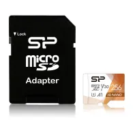 Karta pamięci Silicon Power microSDXC Superior Pro 256GB SP256GBSTXDU3V20AB - Class 10, UHS-I U3, V30, A1, 4K UHD, Adapter