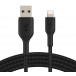 Kabel Belkin USB-A / Lightning CAA002BT0MBK - 15 cm, Czarny, W oplocie
