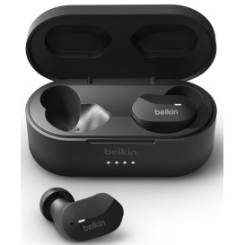 Słuchawki bezprzewodowe douszne Belkin Soundform True Wireless Earbuds AUC001BTBK - Czarne