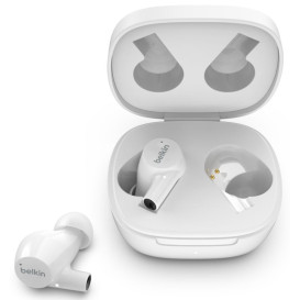Słuchawki bezprzewodowe douszne Belkin Soundform Rise True Wireless Earbuds AUC004BTWH - zdjęcie poglądowe 4
