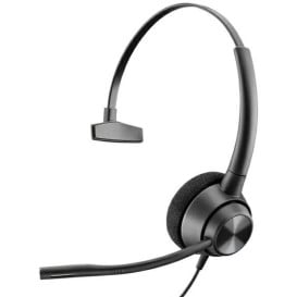 Słuchawka przewodowa z mikrofonem Plantronics Poly EncorePro 310 QD Headset 214572-01 - Czarna