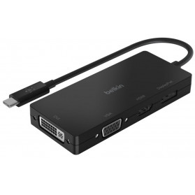 Replikator portów wideo Belkin AVC003BTBK USB-C ,  HDMI, VGA, DVI, DisplayPort - Czarny - zdjęcie 3