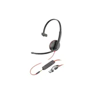 Zestaw słuchawkowy Poly Blackwire 3215 Monaural USB-C Headset +3.5mm Plug +USB-C/A Adapter (Bulk) 8X227A6