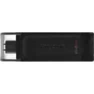 Pendrive Kingston DataTraveler 70 64GB USB-C 3.2 Gen. 1 DT70/64GB - Czarny | Sklep ITnes.pl - IT for BUSINESS