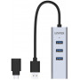 Replikator portów Unitek 1x RJ-45 + 3x USB-A 3.0 Y-3083B - zdjęcie poglądowe 1