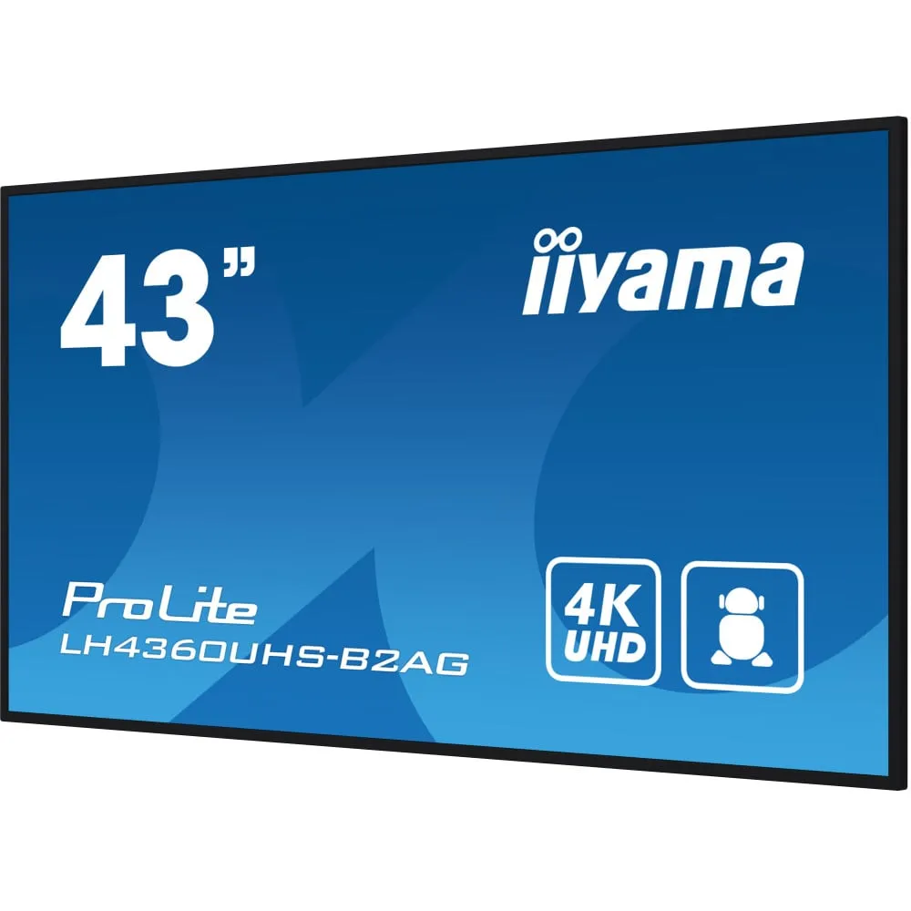 Zdjęcie produktu Monitor iiyama ProLite LH4360UHS-B2AG - 42,5"/3840x2160 (4K)/VA/6,5 ms/pivot/Czarny