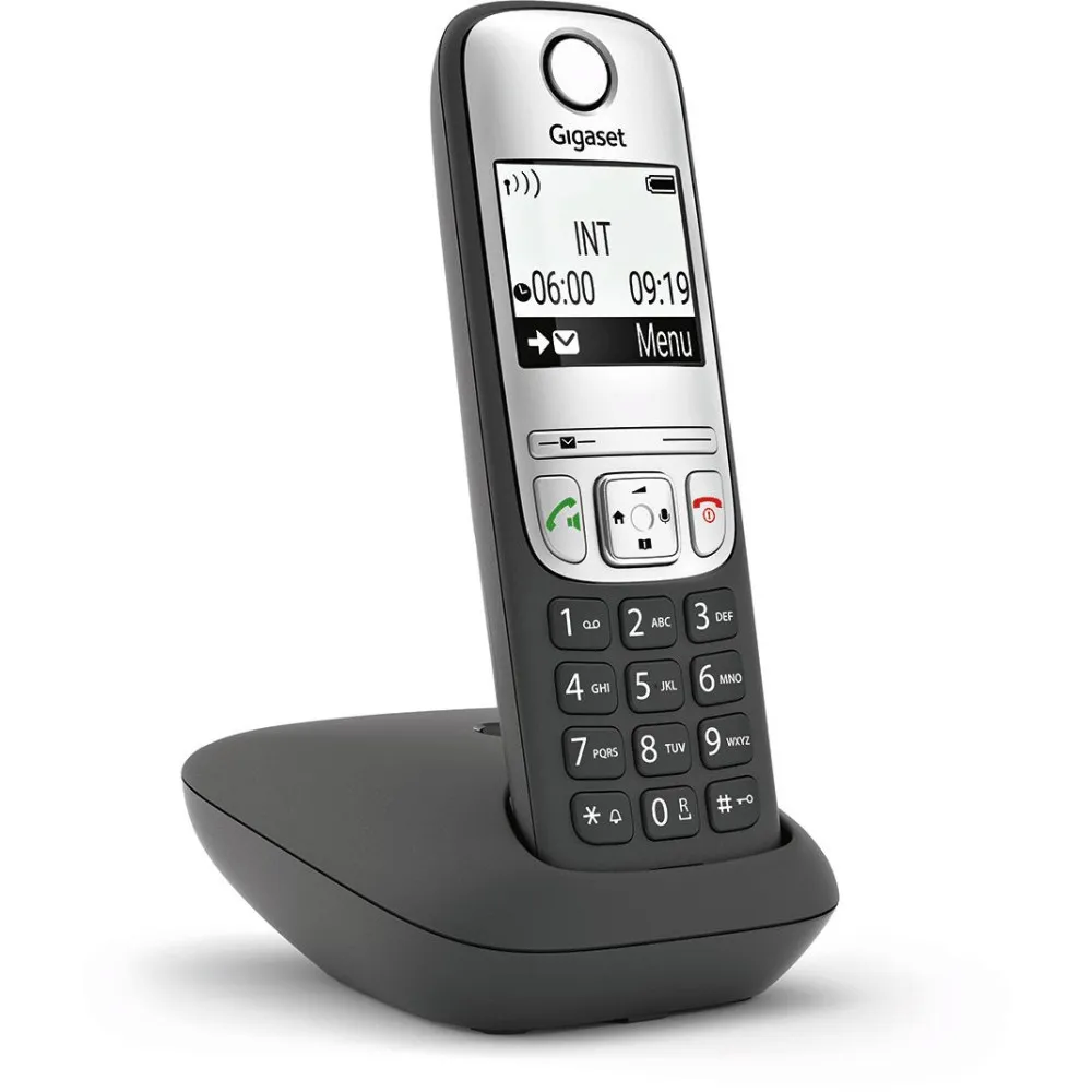 Telefon bezprzewodowy Gigaset A690 GIGASET A690 - 2", Czarny, Srebrny