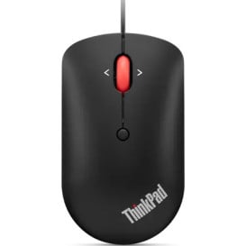 Mysz przewodowa Lenovo ThinkPad USB-C Wired Compact Mouse 4Y51D20850 - Czarna