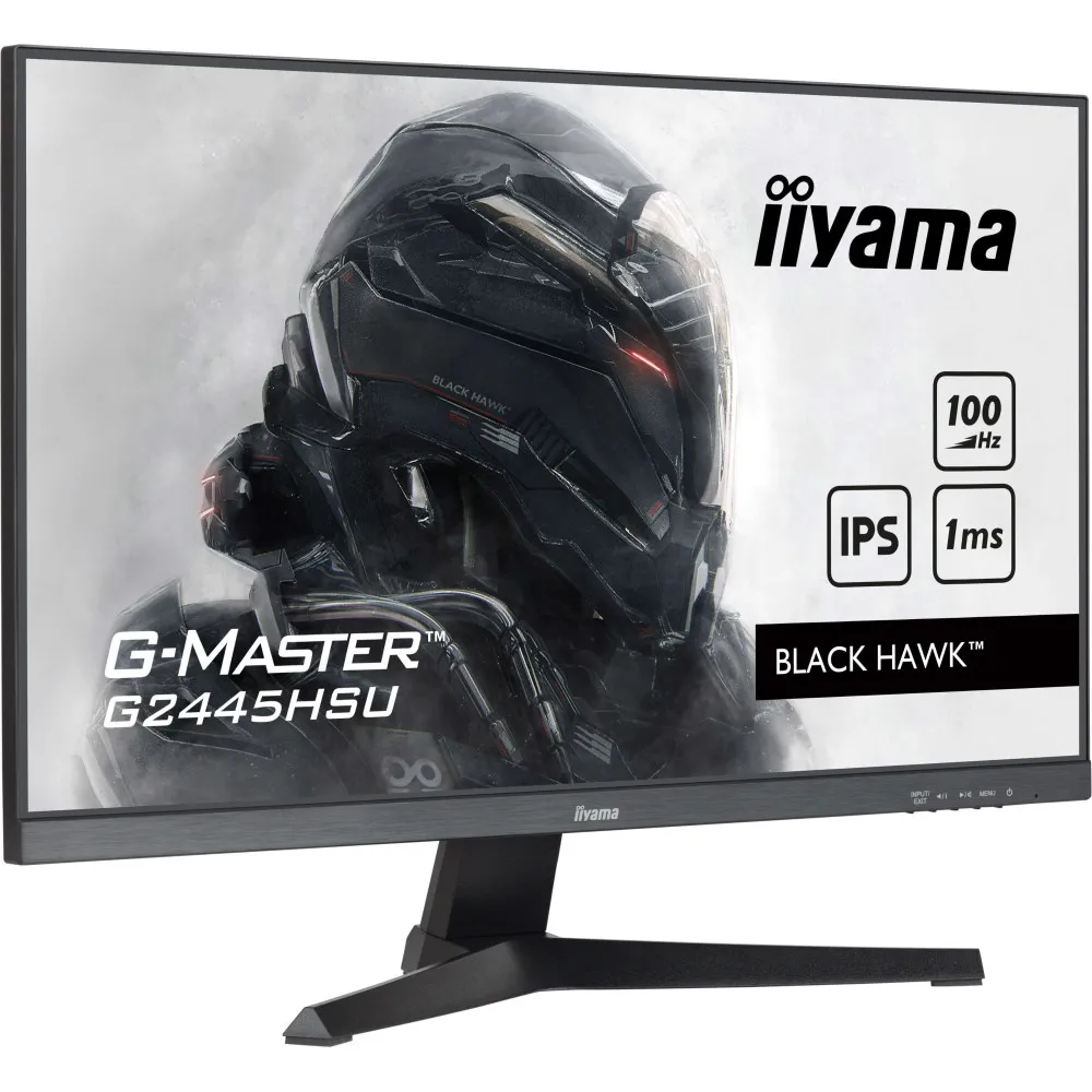 Zdjęcie produktu Monitor iiyama G-MASTER G2445HSU-B2 - 23,8"/1920x1080 (Full HD)/100Hz/IPS/1 ms/Czarny