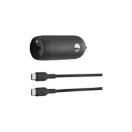 Ładowarka samochodowa Belkin BoostCharge 30W USB-C CCA004BT1MBK-B6 - Czarna