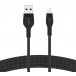 Kabel Belkin USB-A / Lightning CAA010BT3MBK - 3 m, Czarny, W oplocie
