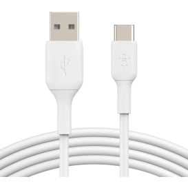 Kabel Belkin USB-A / USB-C CAB001BT0MWH - 15 cm, Biały