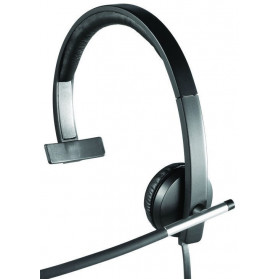Słuchawki nauszne Logitech H650e Mono USB Headset 981-000514 - Czarne