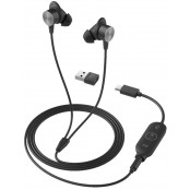 Słuchawki douszne Logitech Zone Wired Earbuds UC 981-001013 - Czarne