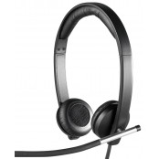 Słuchawki nauszne Logitech H650e Stereo USB 981-000519 - Czarne