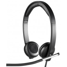 Słuchawki nauszne Logitech H650e Stereo USB 981-000519 - Czarne