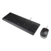 Zestaw klawiatury i myszy Lenovo Essential Wired Combo 4X31R64439 - US Euro 103P, Czarny