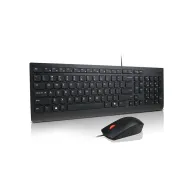 Zestaw klawiatury i myszy Lenovo Essential Wired Combo 4X31R64439 - US Euro 103P, Czarny