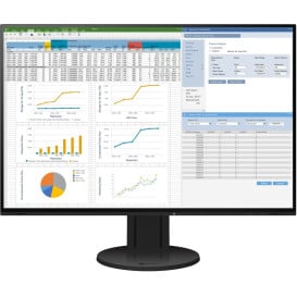 Monitor EIZO FlexScan EV2457-BK - 24"/1920x1200 (WUXGA)/16:10/IPS/5 ms/pivot/Czarny