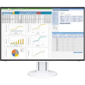 Monitor EIZO FlexScan EV2457-WT - 24"/1920x1200 (WUXGA)/16:10/IPS/5 ms/pivot/Czarno-biały