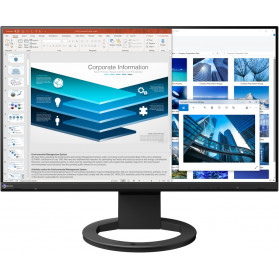 Monitor EIZO FlexScan EV2480-BK - 23,8", 1920x1080 (Full HD), 60Hz, IPS, 5 ms, pivot, USB-C, Czarno-biały - zdjęcie 8