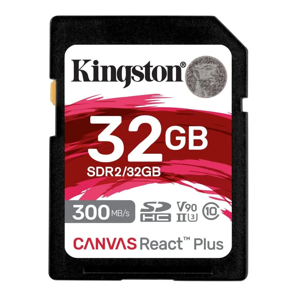 Karta pamięci Kingston 32GB Canvas React Plus 300/260 UHS-II U3 + czyt