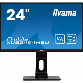Monitor iiyama ProLite XUB2494HSU-B1 - 23,8", 1920x1080 (Full HD), 75Hz, VA, 3 ms, pivot, Czarny - zdjęcie 7