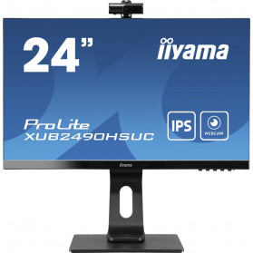 Monitor iiyama ProLite XUB2490HSUC-B1 - 23,8", 1920x1080 (Full HD), 60Hz, IPS, 4 ms, pivot, kamera, Czarny - zdjęcie 9