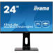 Monitor iiyama ProLite XUB2492HSN-B1 - 23,8"/1920x1080 (Full HD)/75Hz/IPS/4 ms/pivot/USB-C/Czarny