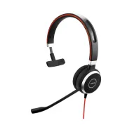 Słuchawki nauszne Jabra Evolve 40 UC 6393-829-209 - Czarne, Czerwone, Kolor srebrny | Sklep ITnes.pl - IT for BUSINESS