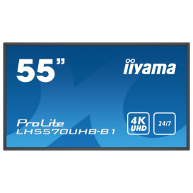 Monitor iiyama ProLite LH5570UHB-B1 - 54,6"/3840x2160 (4K)/60Hz/VA/8 ms/pivot/Czarny