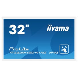 Monitor iiyama ProLite TF3239MSC-W1AG - 31,5"/1920x1080 (Full HD)/60Hz/AMVA3/8 ms/pivot/dotykowy/Biały