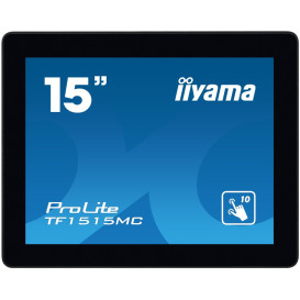 Monitor iiyama ProLite TF1515MC-B2 - 15"/1024x768 (XGA)/60Hz/4:3/TN/8 ms/dotykowy/Czarny