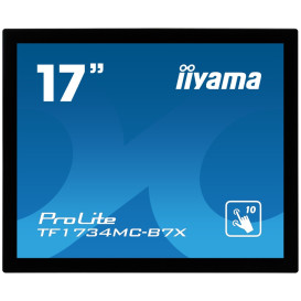 Monitor iiyama ProLite TF1734MC-B7X - 17"/1280x1024 (SXGA)/5:4/TN/5 ms/dotykowy/Czarny