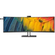 Monitor Philips 45B1U6900CH/00, 44,5", 5120x1440, 75Hz, 32:9, zakrzywiony, VA, HDR, 4 ms, kamera, USB-C, Czarny | Sklep ITnes.pl