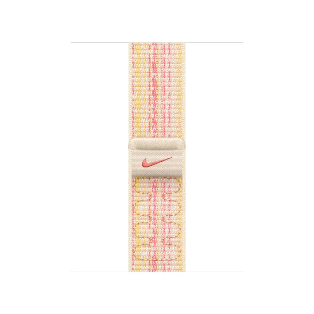 Opaska sportowa Nike Apple Watch Sport Band Regular MUJY3ZM/A - 45 mm, Księżycowa poświata, Różowy Opaska sportowa Nike Apple Watch Sport Band Regular MUJY3ZM/A - 45 mm, Księżycowa poświata, Różowy