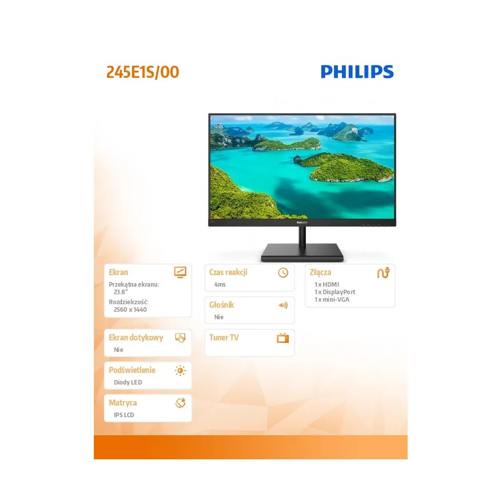 Philips 245E1S 245E1S/00 - zdjęcie