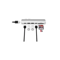 Replikator portów Satechi Pro Hub Adapter ST-CMBPS - 2x USB-C, 2x USB-A, HDMI, czytnik kart microSD i SD, Srebrny