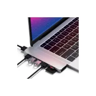 Replikator portów Satechi Pro Hub Adapter ST-CMBPS - 2x USB-C, 2x USB-A, HDMI, czytnik kart microSD i SD, Srebrny