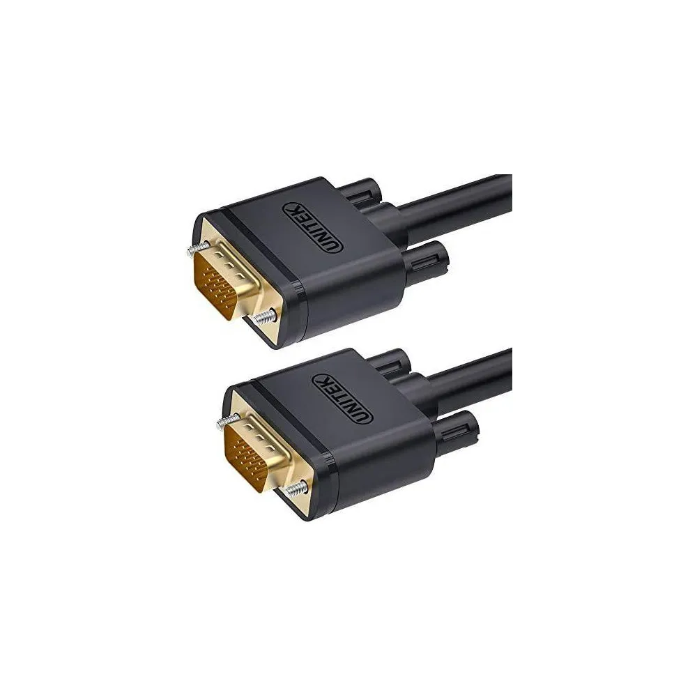 Kabel Unitek VGA PREMIUM HD15 (M/M) Y-C511G, 1 m, Czarny | Sklep ITnes.pl, IT for BUSINESS