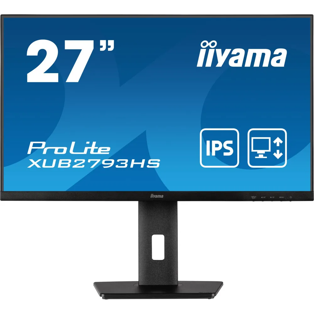 Monitor iiyama ProLite XUB2793HS-B6, 27", 1920x1080 (FHD), IPS, 1 ms, pivot, Czarny | Sklep ITnes.pl, IT for BUSINESS