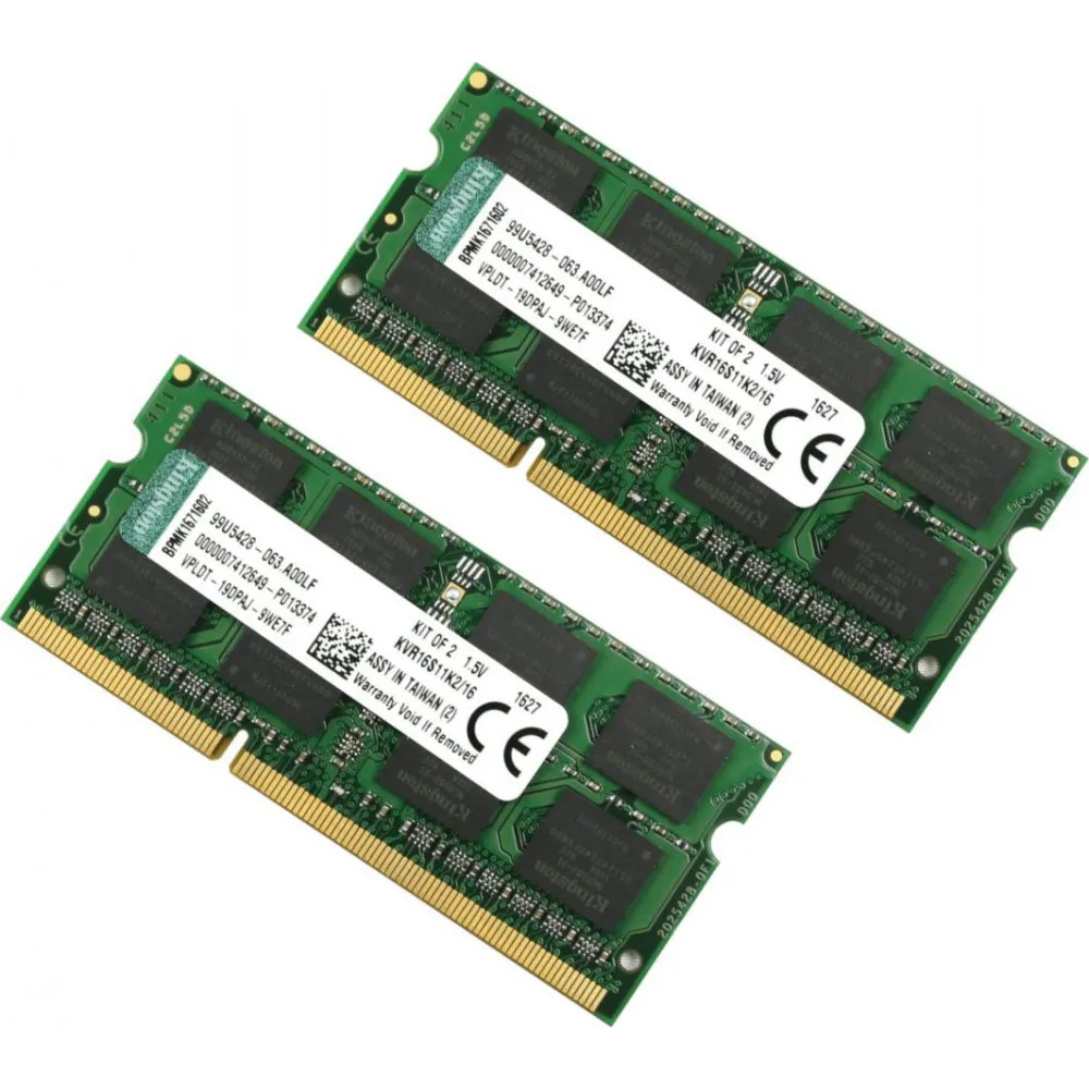 Pamięć RAM 2x8GB SO-DIMM DDR3 Kingston KVR16S11K2/16, 1600MHz, CL11, Non-ECC, 1,5 V | Sklep ITnes.pl, IT for BUSINESS