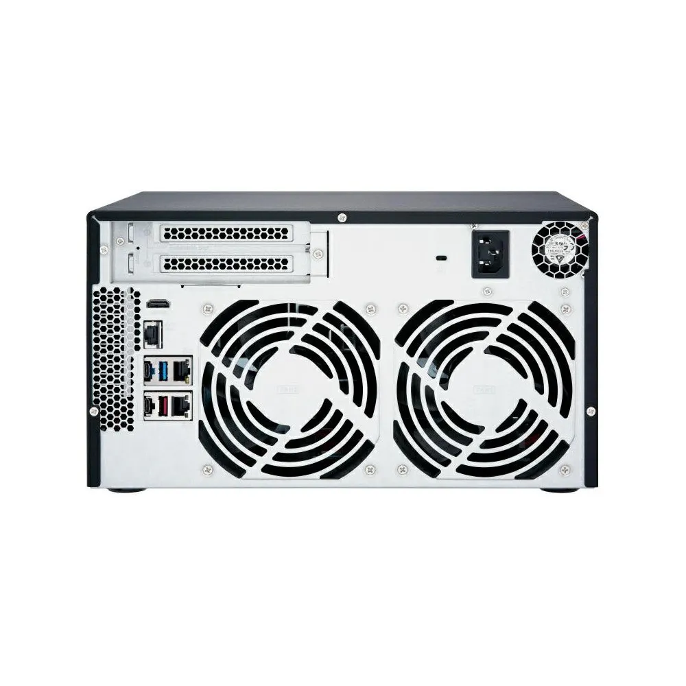 Serwer NAS QNAP Tower TVS-872X-I5-ZA8Z - Tower/Intel Core i5-8400T/32 GB RAM/72 TB/8 wnęk/hot-swap - zdjęcie