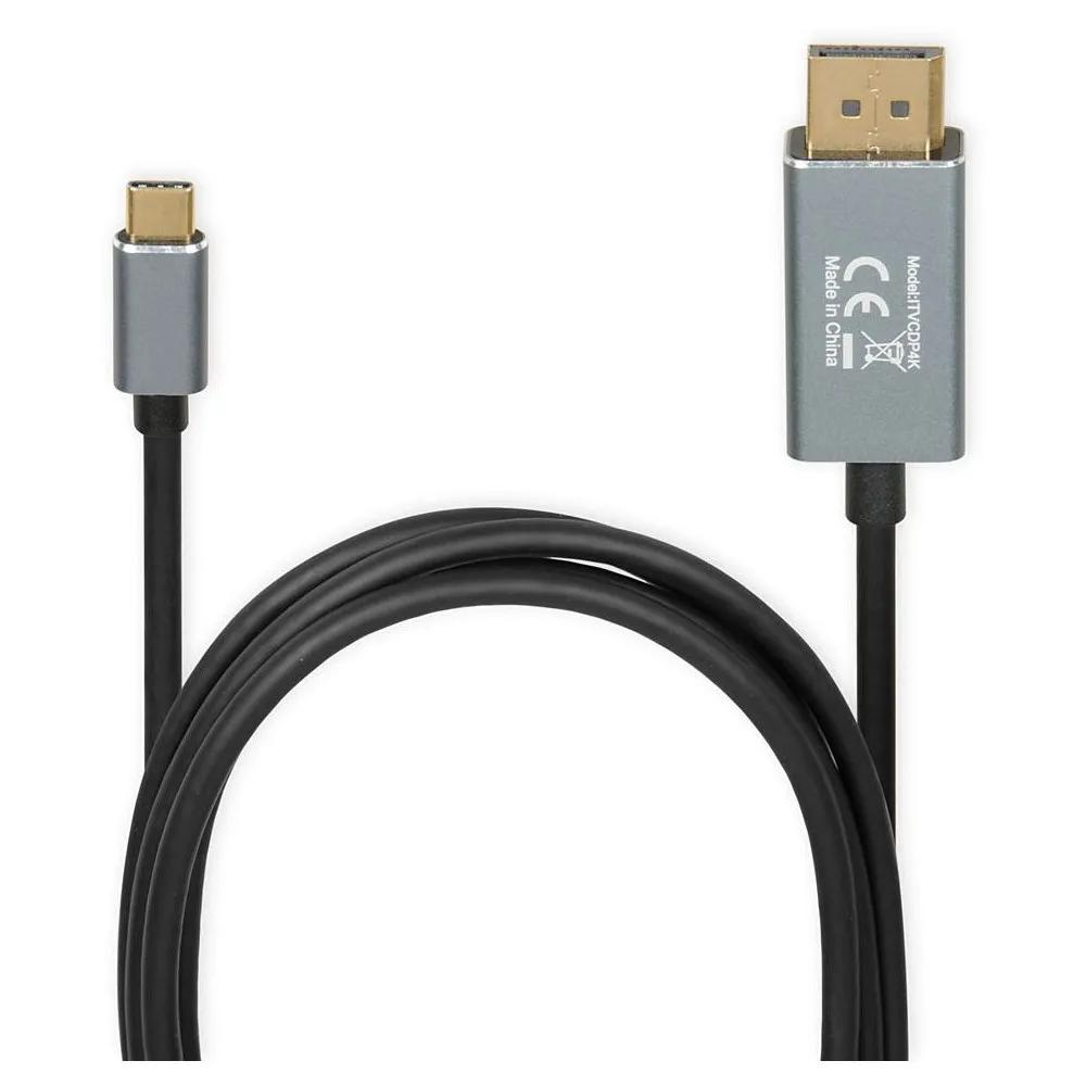 Kabel iBOX USB-C do DisplayPort 1.4 ITVCDP4K, 1,8 m, 4K 60Hz, Czarny | Sklep ITnes.pl, IT for BUSINESS