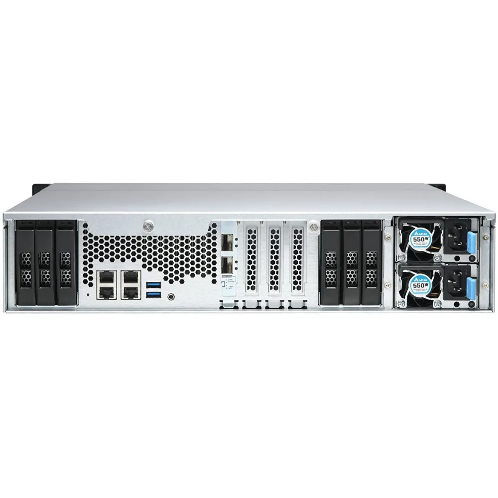Serwer NAS QNAP Rack TS-H1886XU-RP-R2-D1622-JEQ - Rack (2U)/Intel Xeon D-1602/32 GB RAM/64 TB/18 wnęk/hot-swap/3 lata Carry-in