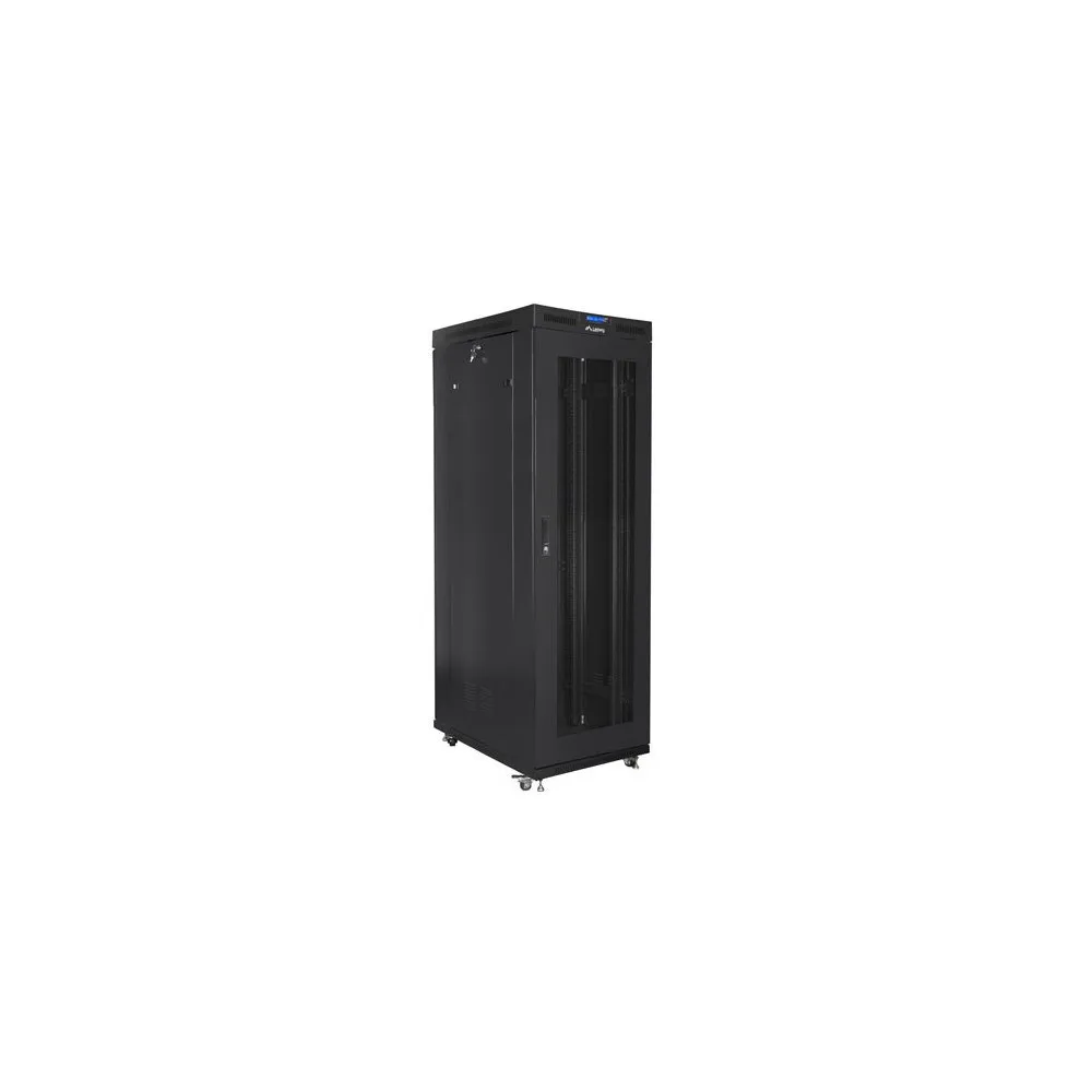 Szafa rack 19" 27U Lanberg FF01-8027-23BL, 800 x 1461 x 1000 mm, drzwi perforowane, LCD | Sklep ITnes.pl, IT for BUSINESS Szafa rack 19" 27U Lanberg FF01-8027-23BL, 800 x 1461 x 1000 mm, drzwi perforowane, LCD | Sklep ITnes.pl, IT for BUSINESS
